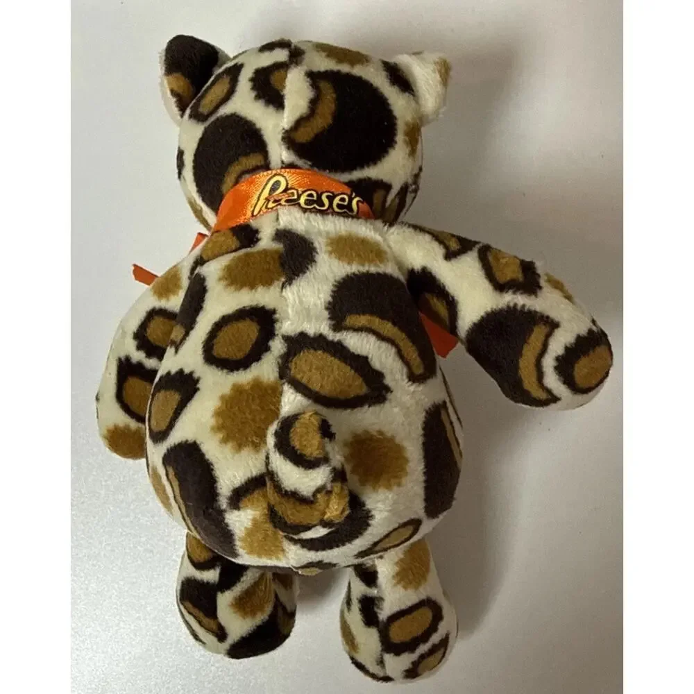 Reese’s Leopard Print Plush Bear 6” Candy Advertising Stuffed Animal Toy